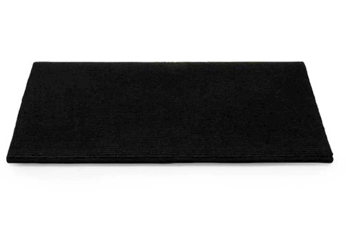 CAMCO PREMIUM WRAP AROUND RV STEP SINGLE RIB RUG - 18" WIDE BLACK|42904