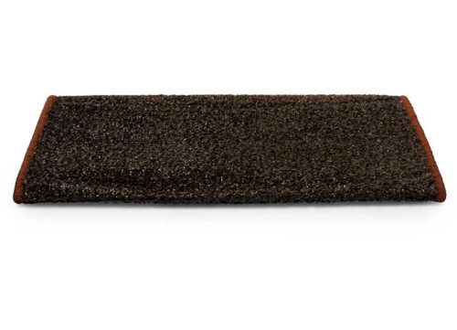 CAMCO PREMIUM WRAP AROUND RV STEP ARTIFICIAL TURF RADIUS RUG - 22" WIDE BROWN|42949