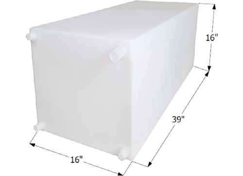 ICON TECHNOLOGIES LIMITED RV FRESH WATER TANK, WT2461, 39X16X16, 40 GAL, TANK ONLY|12495