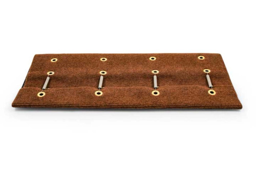 CAMCO PREMIUM WRAP AROUND RV STEP SINGLE RIB RUG - 23" WIDE BROWN|42911