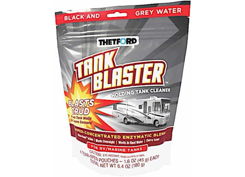 THETFORD TANK BLASTER BLACK & GREY WATER HOLDING TANK CLEANER – 4-PACK, DRY GRANULES|96527