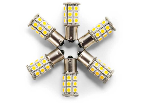 CAMCO LED - 1156/1141/1073/93 (BA15S) 27-LED 285LM,BRIGHTWHIT(6PK)|54607