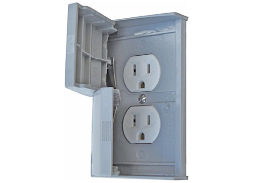 VALTERRA PRODUCTS LLC STANDARD COVER WITH RECEPTACLE - GREY|DG80SRVP