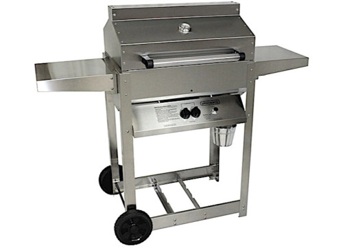 PHOENIX GRILLS PROPANE GAS STAINLESS STEEL FABRICATED MODEL WITH RIVETED GRILL HEAD & OPEN 4 LEG CART|SDRIV4LDDP