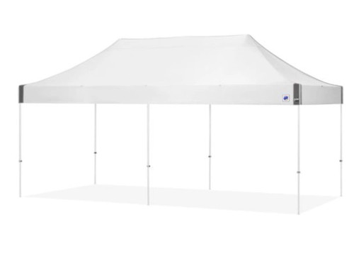 E-Z UP ECLIPSE 10' X 20' SHELTER - WHITE TOP / WHITE STEEL FRAME|EC3STL20KFWHTWH