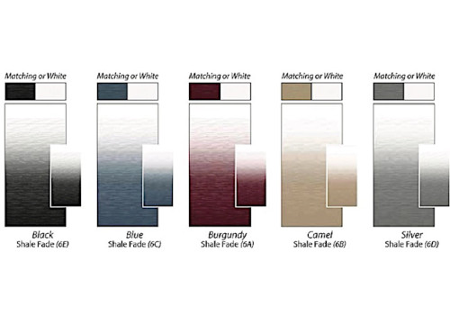 CAREFREE OF COLORADO REPLACEMENT AWNING VINYL FABRIC 13FT 2IN, SILVER SHALE FADE, WHT WEATHERGUARD|JU146D00