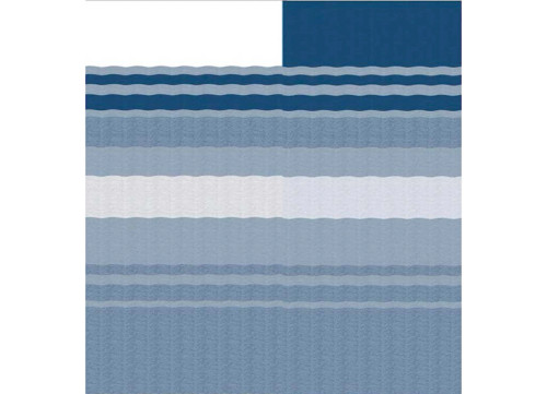 CAREFREE OF COLORADO REPLACEMENT AWNING VINYL FABRIC 18FT 2IN, OCEAN BLUE DUNE STRIPE, WHITE WEATHERG|JU198E00
