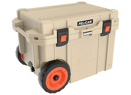 PELICAN 45-QUART ELITE WHEELED COOLER - TAN|45QW-2-TAN
