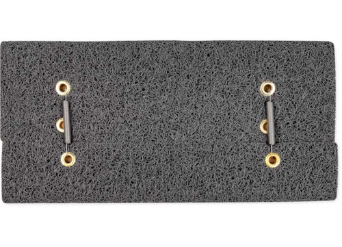 LIFE IS BETTER AT THE CAMPSITE-STEP RUG, PVC SCRUB, 17.5IN X 18IN GRAY, WELCOME HOME|53196