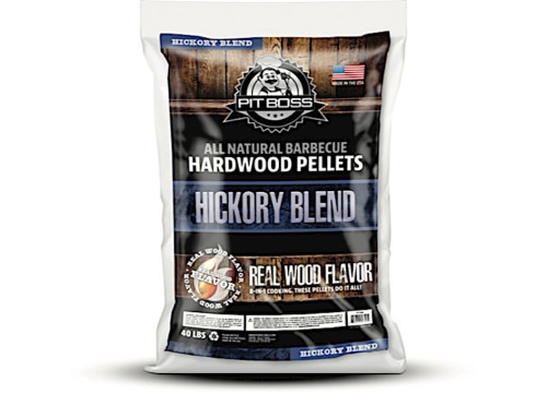PIT BOSS 40 LB. HICKORY BLEND ALL NATURAL BARBECUE HARDWOOD PELLETS|55436