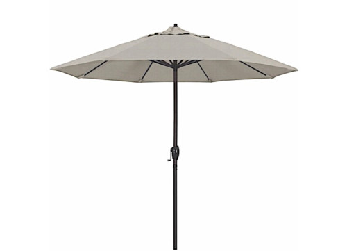 CALIFORNIA UMBRELLA CASA SERIES 9 FT. PATIO UMBRELLA - WOVEN GRANITE OLEFIN / BRONZE|ATA908117-F77
