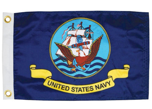 TAYLOR MADE 12X18 NAVY FLAG|5621
