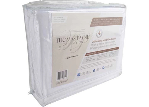 THOMAS PAYNE ADJUSTABLE MICROFIBER SHEET SET - THREE QUARTER|2020218507