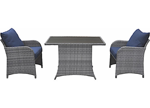 ALLSPACE 3-PIECE BALCONY BISTRO SET WITH STORAGE COVER – NAVY|450571PN