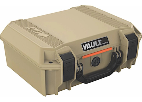 PELICAN V200 VAULT MEDIUM PISTOL CASE W/ FOAM - TAN|VCV200-0020-TAN