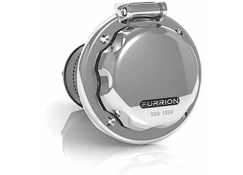 FURRION 50A 125/250V MARINE INLET, SS, ROUND, AM|2021123628