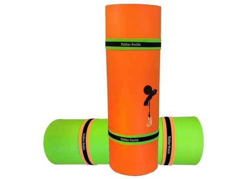 RUBBER DOCKIE FLOATING PAD FOAM WATER MAT – 18 FT. X 6 FT., GREEN/ORANGE|RD18OGT2
