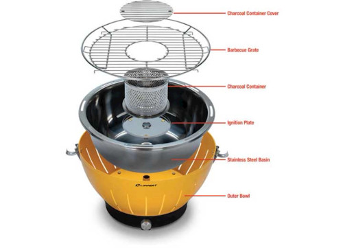 LIPPERT ODYSSEY PORTABLE CHARCOAL GRILL - AMBER|2021106514