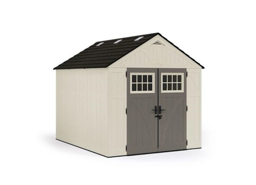 SUNCAST TREMONT 8 FT. X 10 FT. STORAGE SHED WITH FLOOR - VANILLA|BMS8100