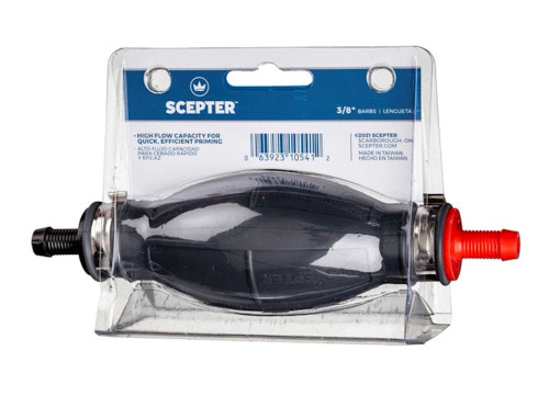 SCEPTER EPA PRIMER BULB 3/8IN HOSE BARBS|10541