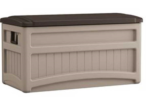 SUNCAST 78 GALLON MEDIUM DECK BOX – LIGHT TAUPE & MOCHA|DB8000B