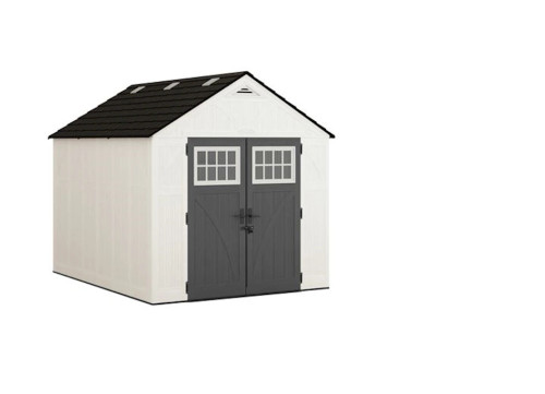 SUNCAST TREMONT 8 FT. X 10 FT. STORAGE SHED WITH FLOOR – ICE CUBE|BMS8125