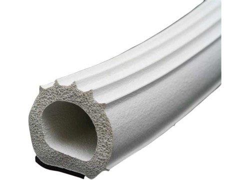 AP PRODUCTS RIBBED FOAM D SEAL WITH TAPE - 1" X 1" X 50'|018-1097