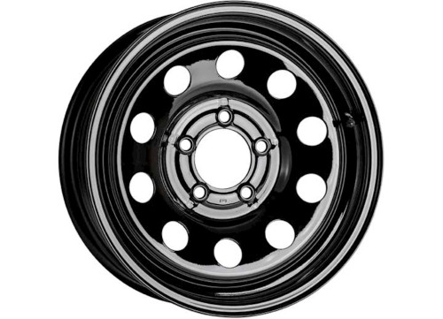 TASKMASTER VESPER STEEL 15X5 5X5 BLACK MOD 2160 LCC TRAILER WHEEL|MX550550BM1BX