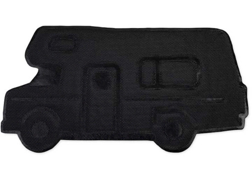 LIFE IS BETTER AT THE CAMPSITE LIBATC - SCRUB RUG, GRAY, RETRO CLASS C|53114