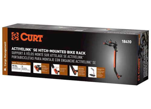 CURT ACTIVELINK SE HITCH-MOUNTED BIKE RACK (2 BIKES, 2IN SHANK)|18410