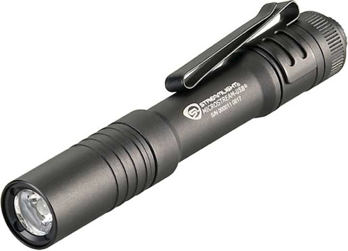 STREAMLIGHT INC MICROSTREAM USB WITH 5IN USB CORD AND LANYARD - CLAM - BLACK|66601