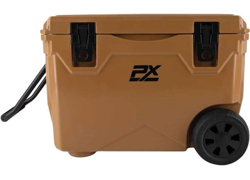 PROMAXX AUTOMOTIVE 50QT SPORTSMAN COOLER WITH WHEELS AND PULL HANDLE COFFEE|CLR80071C
