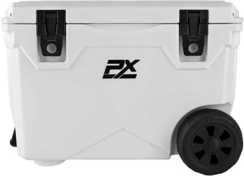 PROMAXX AUTOMOTIVE 50QT SPORTSMAN COOLER WITH WHEELS AND PULL HANDLE WHITE|CLR80071W