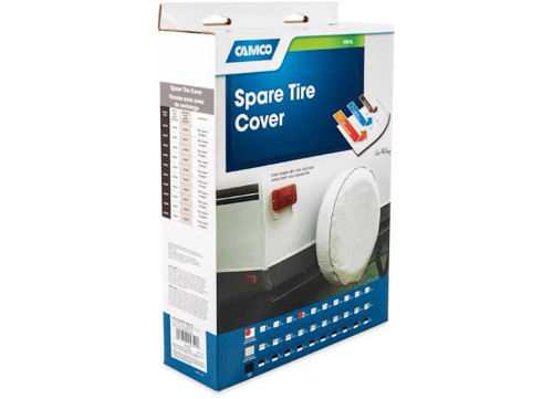 CAMCO COVER,SPARETIRE E / 29-3/4IN DIA VINYL, ARCTIC WHITE|45343