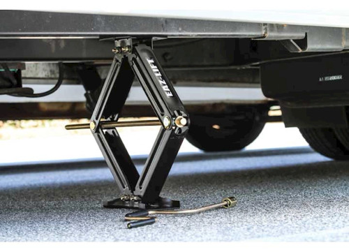 CAMCO EAZ-LIFT HEAVY DUTY 20” LEVELING SCISSOR JACK (2-PACK) WITH DRILL ADAPTER – 5000 LB. CAPACITY|48800