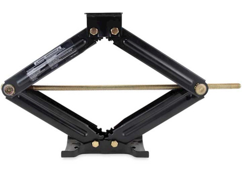 CAMCO EAZ-LIFT HEAVY DUTY 24” LEVELING SCISSOR JACK (2-PACK) WITH DRILL ADAPTER – 5000 LB. CAPACITY|48820