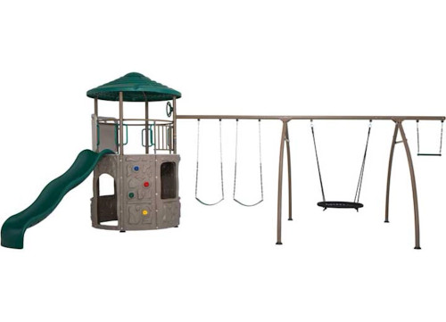 LIFETIME ADVENTURE TOWER PLAYSET W/ SPIDER SWING|91201