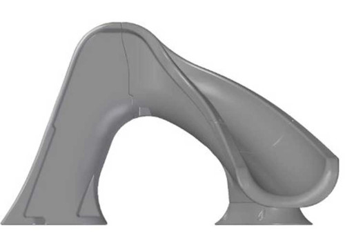GLOBAL SPLASH POOL SLIDE - RIGHT|GPPSSP-GREY-R