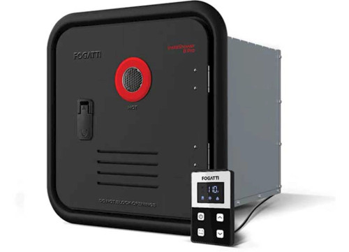 FOGATTI TANKLESS WATER HEATER, 55KBTU W/STAGED COMBSTN FUNCTN-DOOR SOLD SEPARATELY|INSTASHOWER 8 PRO