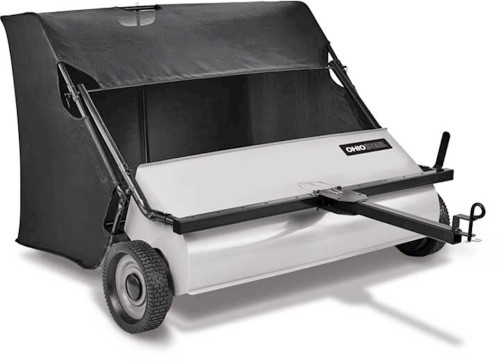 OHIO STEEL INDUSTRIES 42IN 22 CU FT LAWN SWEEPER W/SPIRAL BRUSH-GREY|4222V2