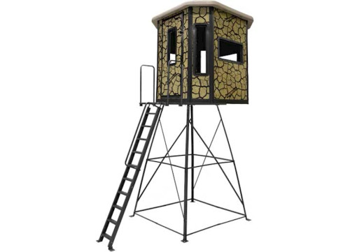 MUDDY BULL XL STEEL BOX BLIND WITH ELITE 10 FT. TOWER|MUD-BBBST5000-10C