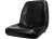 CONCENTRIC PVC HIGH-BACK SEAT, USES BOLT-IN OPS SWITCH, BLACK|143000BK-BULK