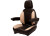 CONCENTRIC PREMIUM HIGH-BACK SEAT W/ ADJ BACK REST, HR, HD ARMRESTS, BLACK/GREY VINYL|445000BG-PLN