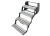 LIPPERT STEP, QUAD ALUMINUM TREAD - HYBRID|432698