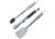 DYNA-GLO 3-PIECE STAINLESS STEEL GRILL SET – TONGS, SPATULA, & BASTING BRUSH WITH STANDS|DG3SSTB17-D