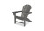 POLYWOOD SOUTH BEACH ADIRONDACK CHAIR - SLATE GRAY|SBA15GY