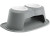 WEATHERTECH PET FEEDING SYSTEM DOUBLE HIGH 32 OZ 8IN POLY BOWL DARK GREY|PDHC3208DGDG