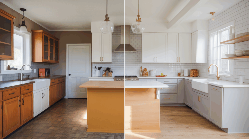 Before & After - kitchen