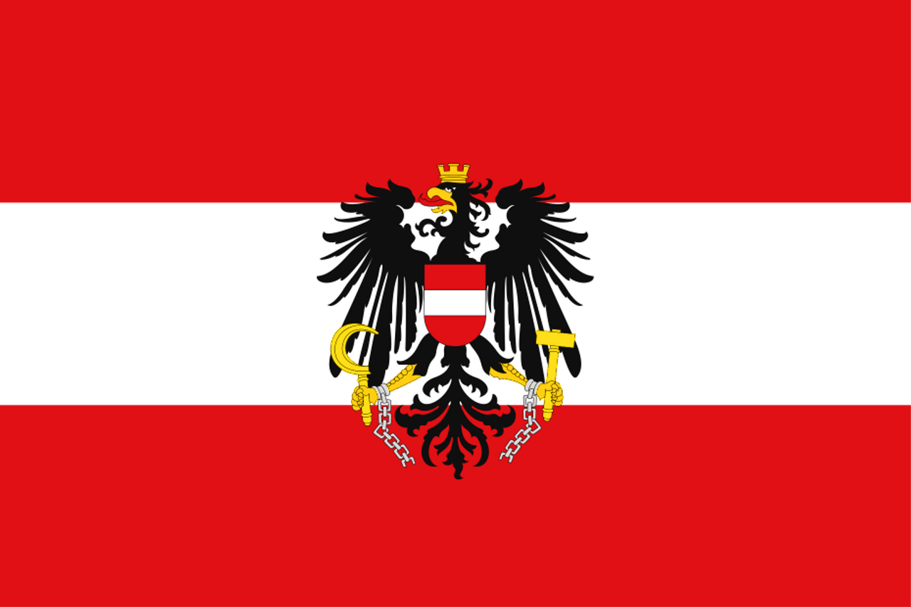 Flag of Austria (State ) - Flagge von Österreich