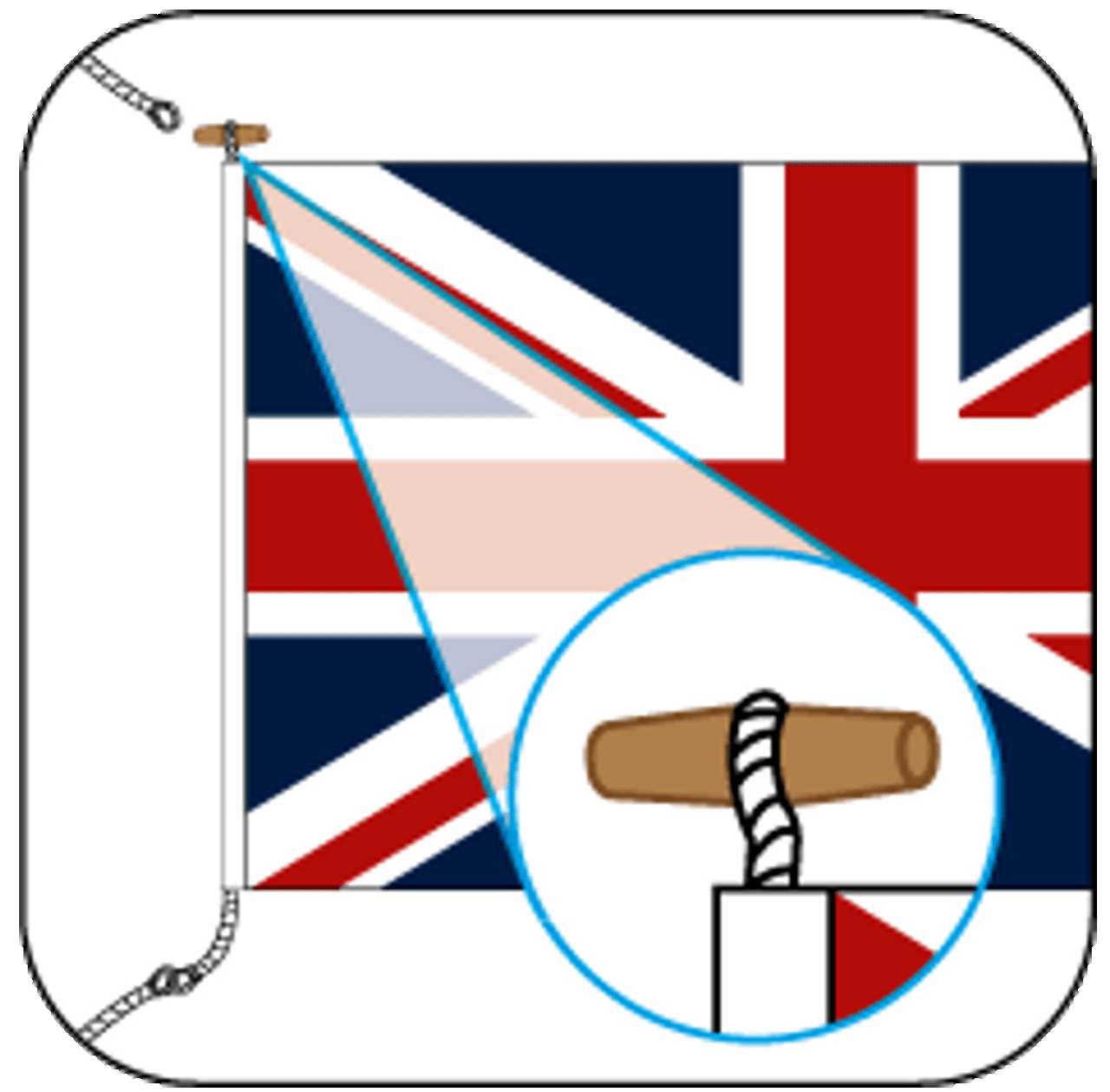 Headband, rope & wooden toggle - Flying Colours Flagmakers